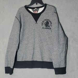 Denim & Supply Ralph Lauren Gray Crewneck Vintage Sweater